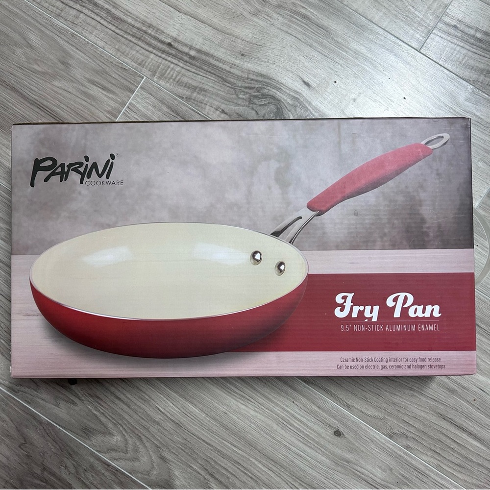 Parini Cookware Red Non-Stick Fry Pan